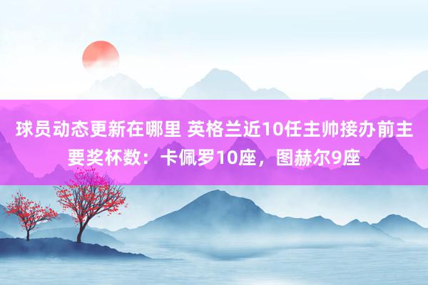 球员动态更新在哪里 英格兰近10任主帅接办前主要奖杯数：卡佩罗10座，图赫尔9座