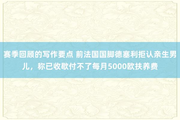 赛季回顾的写作要点 前法国国脚德塞利拒认亲生男儿，称已收歇付不了每月5000欧扶养费