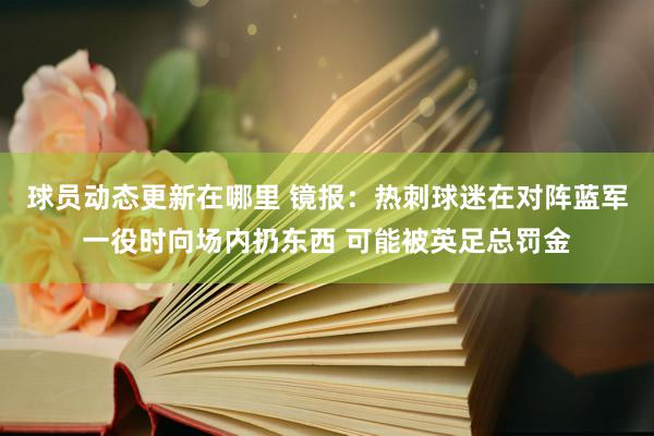 球员动态更新在哪里 镜报：热刺球迷在对阵蓝军一役时向场内扔东西 可能被英足总罚金