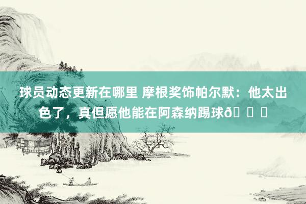 球员动态更新在哪里 摩根奖饰帕尔默：他太出色了，真但愿他能在阿森纳踢球👍