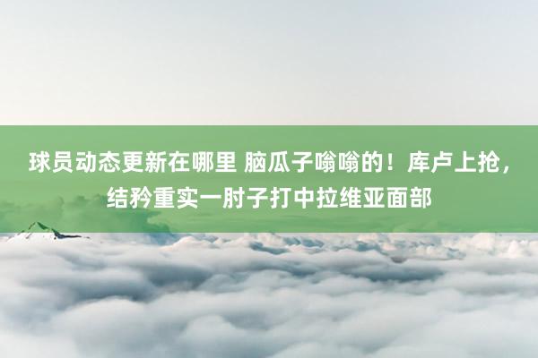 球员动态更新在哪里 脑瓜子嗡嗡的！库卢上抢，结矜重实一肘子打中拉维亚面部