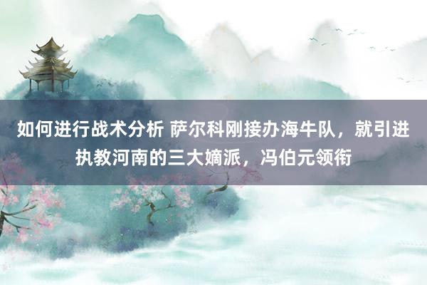 如何进行战术分析 萨尔科刚接办海牛队，就引进执教河南的三大嫡派，冯伯元领衔